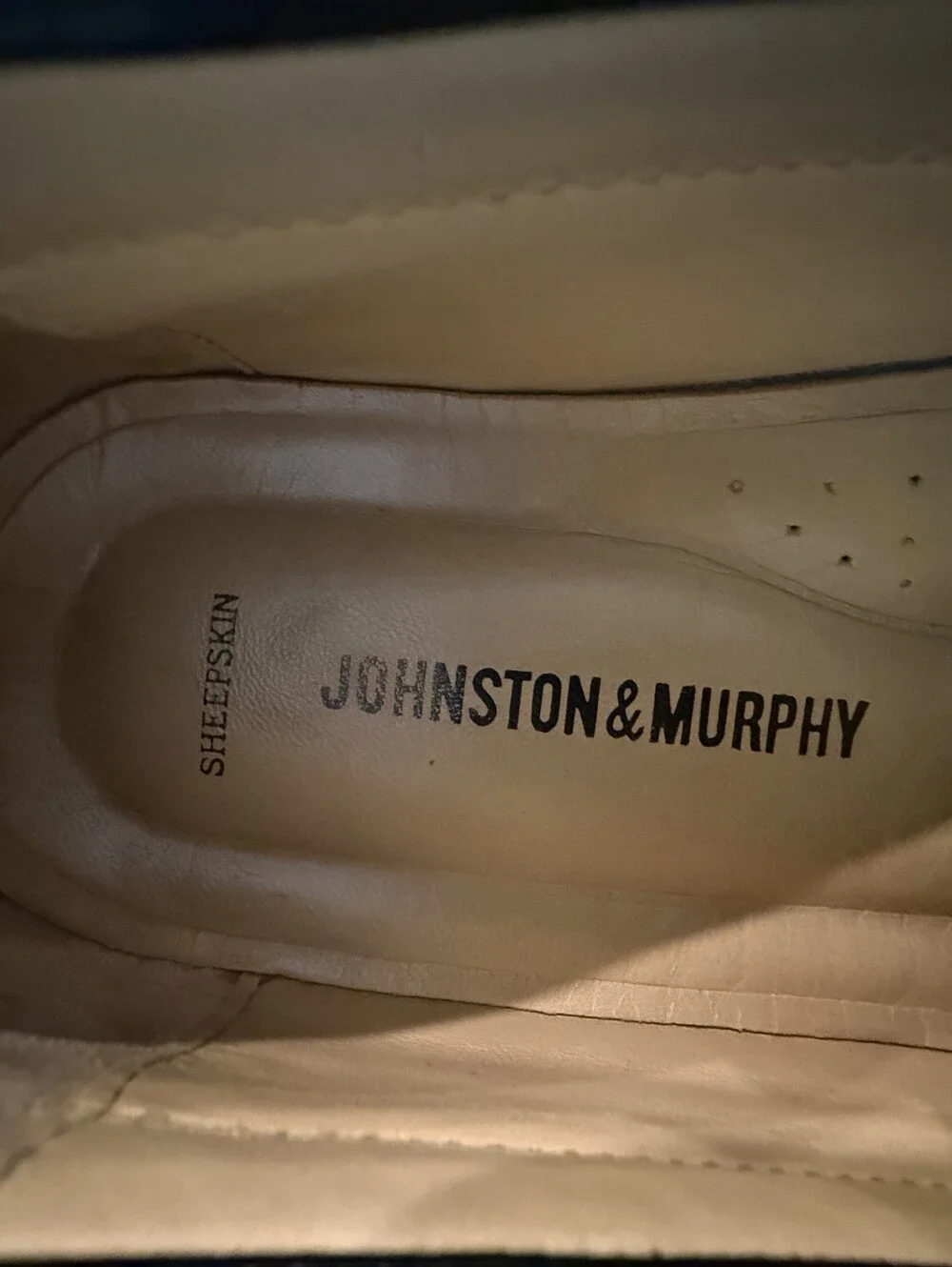 Johnston & Murphy Black Sheepskin Loafers Size 9